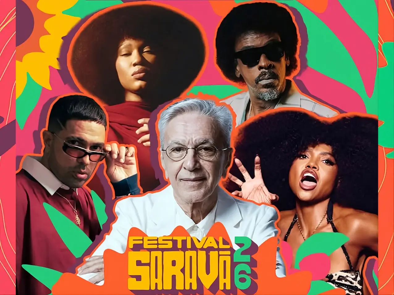 festival saravá 2026 12 shows caetano como atração principal