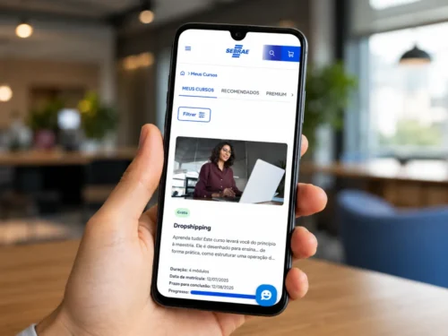 interface cursos online sebrae plataforma mobile geracao conecta sc