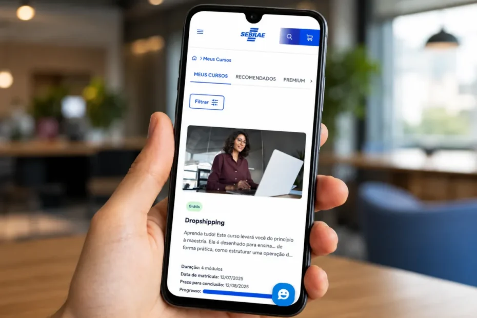 interface cursos online sebrae plataforma mobile geracao conecta sc