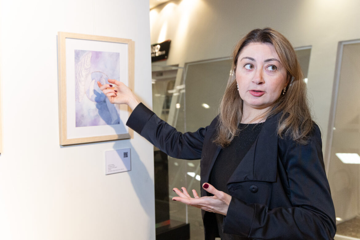 Larissa Arpana apresenta exposição em exibição na Alesc