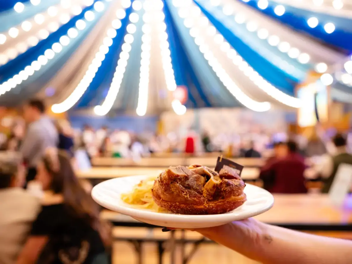 Prato tipico na Oktoberfest